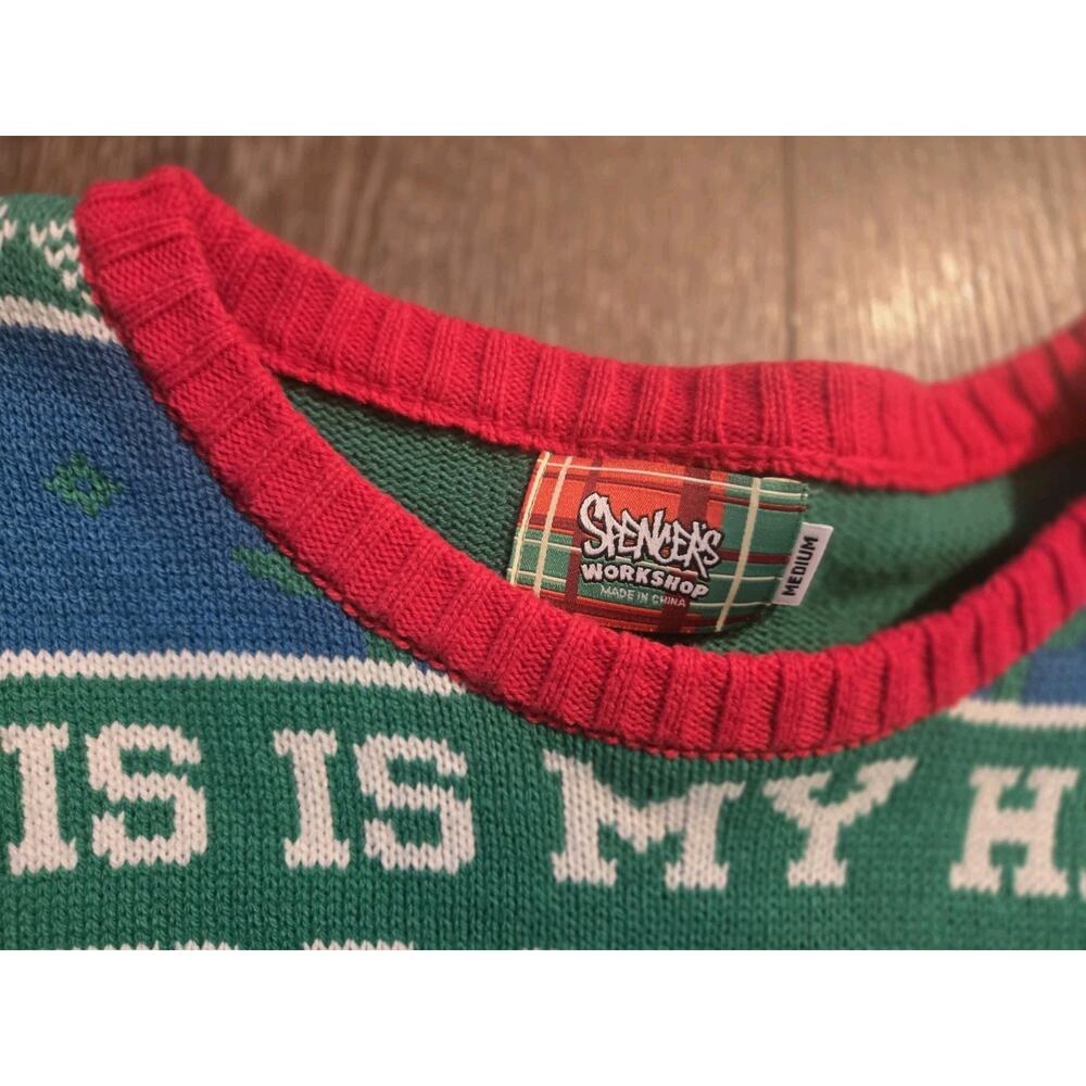 Bob Ross Ugly Christmas Sweater Mens M - Picture 4 of 7